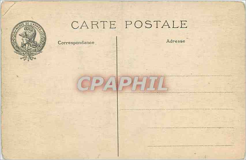 CPA Paris Hotel des Invalides Musee de l'Armee  — Verso