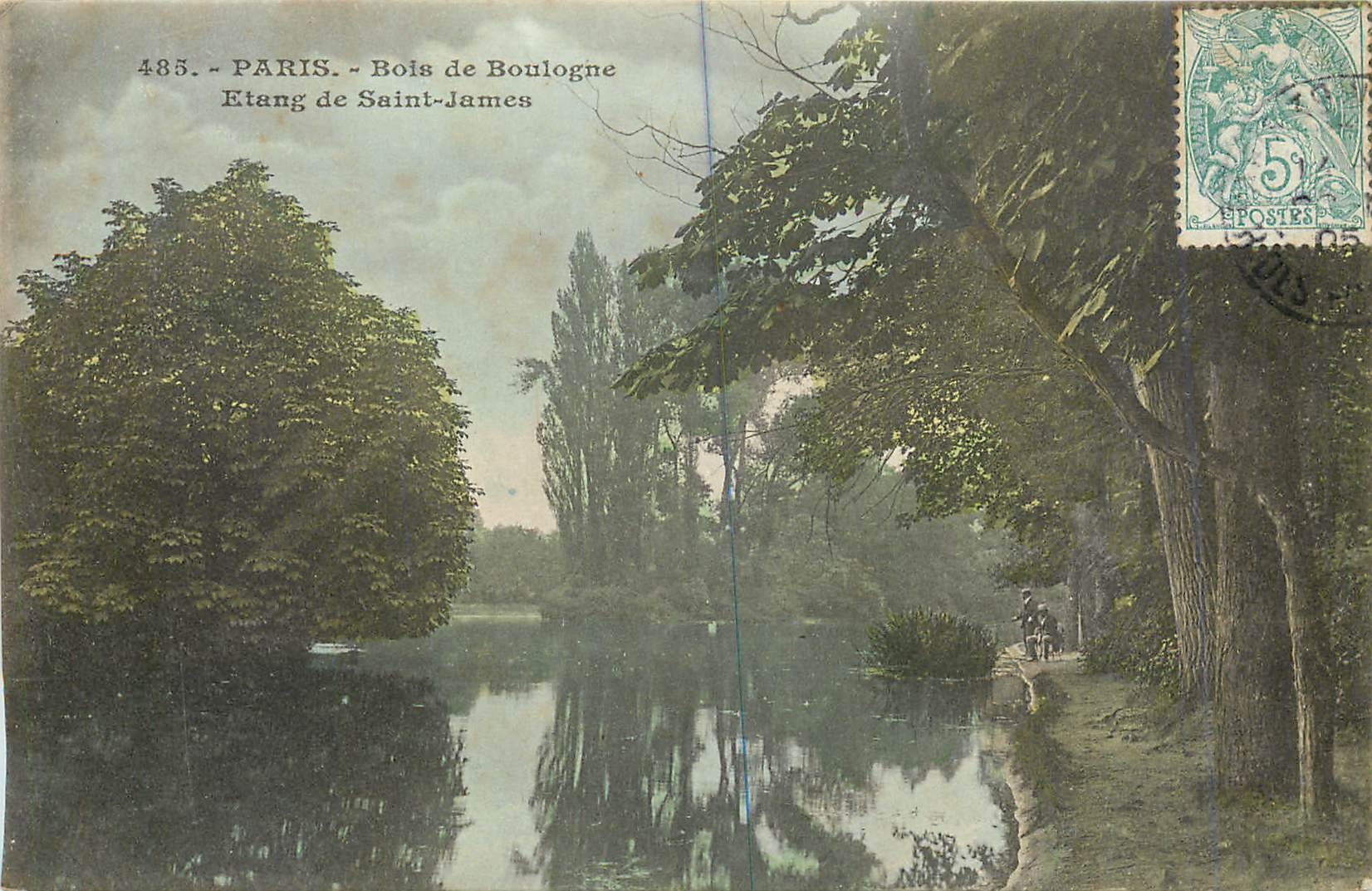 CPA Paris Bois de Boulogne Etang de Saint James 