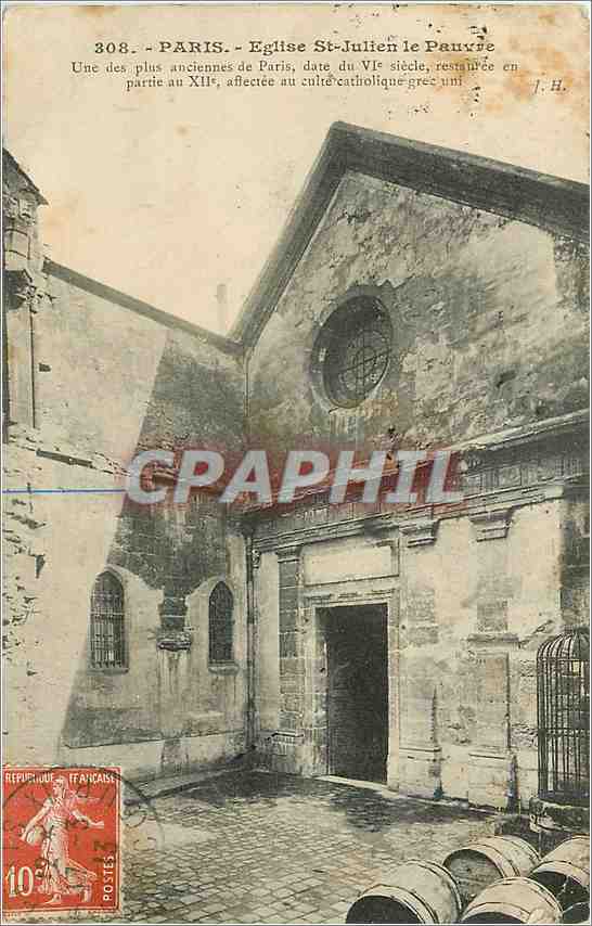 CPA Paris Eglise St Julien le Pauvre 