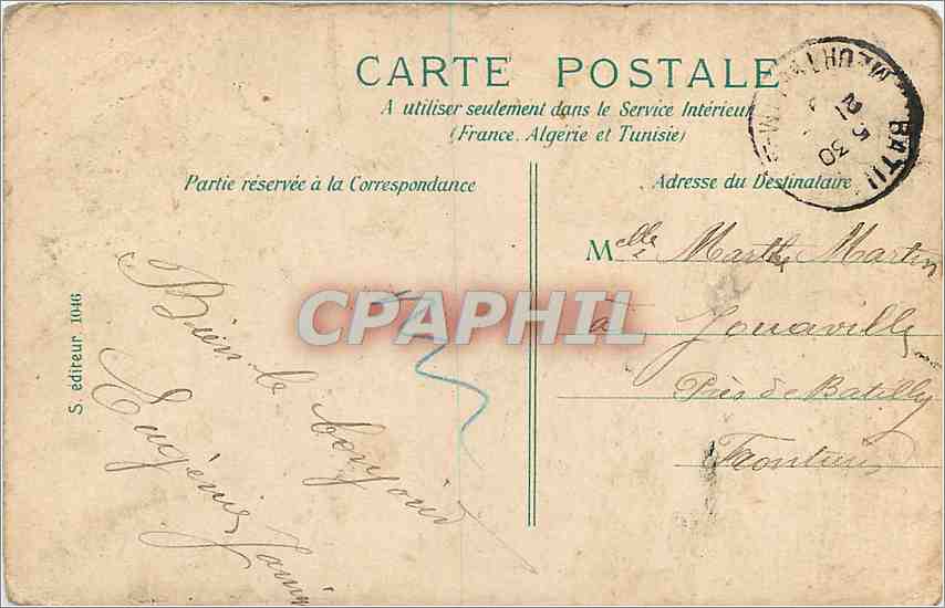 CPA Paris Saint Augustin et Boulevard Malesherbes  — Rückseite