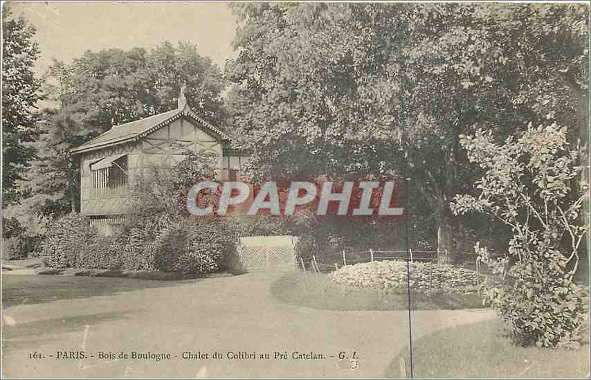 CPA Paris Bois de Boulogne Chalet du Colibri au Pre Catelan 
