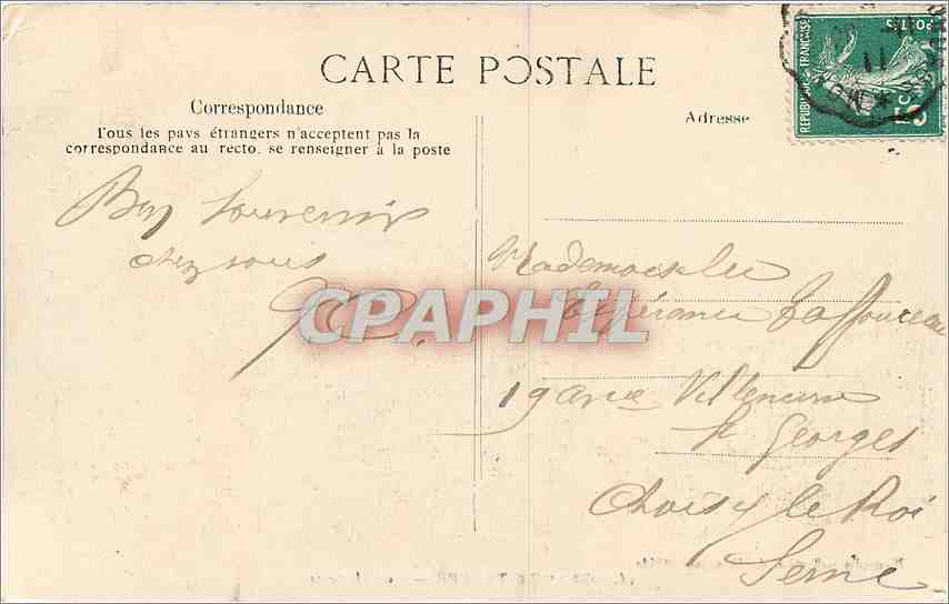 CPA Grande Trappe Le Refectoire  — Rückseite