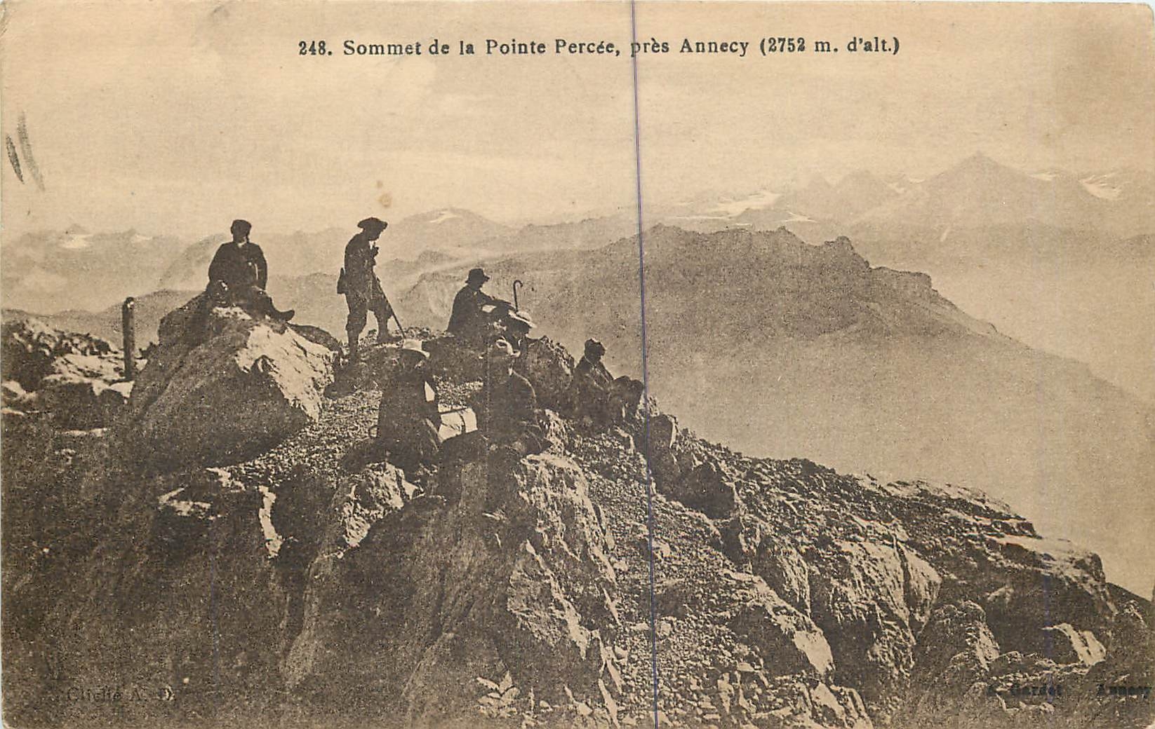 Sommet de la Pointe Percée, près Annecy — 248 — éditeur Circa A.D.