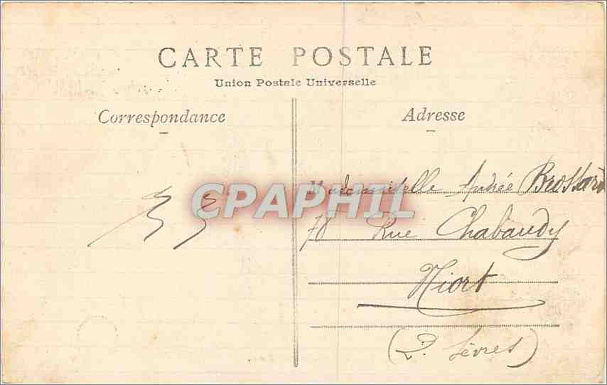 CPA Paris Bois de Boulogne Le Lac  — Verso