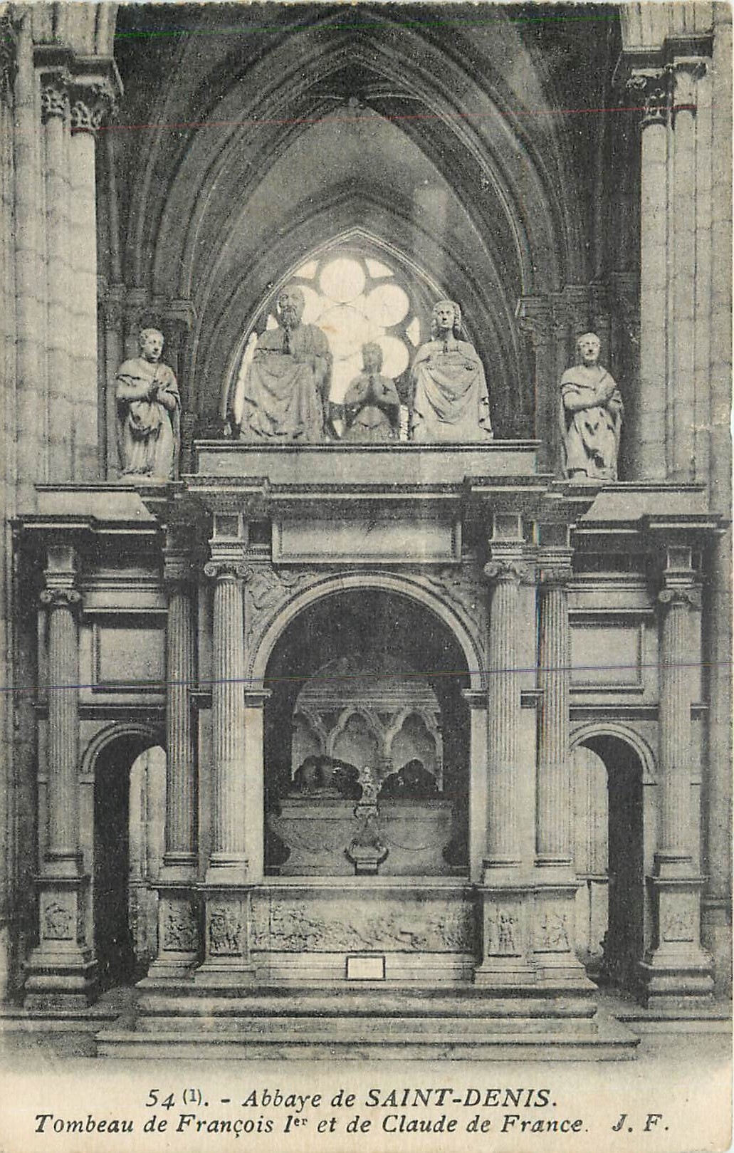 CPA Abbaye de Saint Denis Tombeau de Francois Ier et de Claude de France 