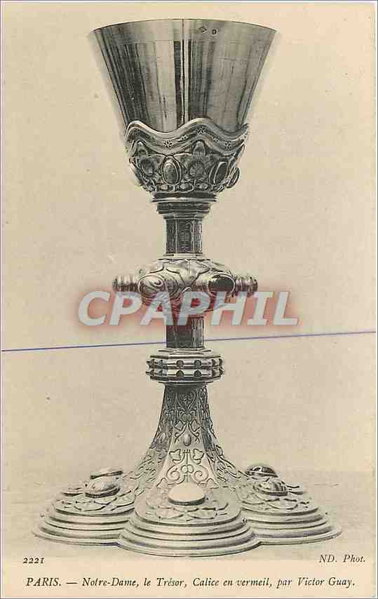 CPA Paris Notre Dame le Tresor Calice en vermeil par Victor Guay 