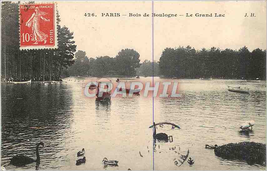 CPA Paris Bois de Boulogne Le Grand Lac 