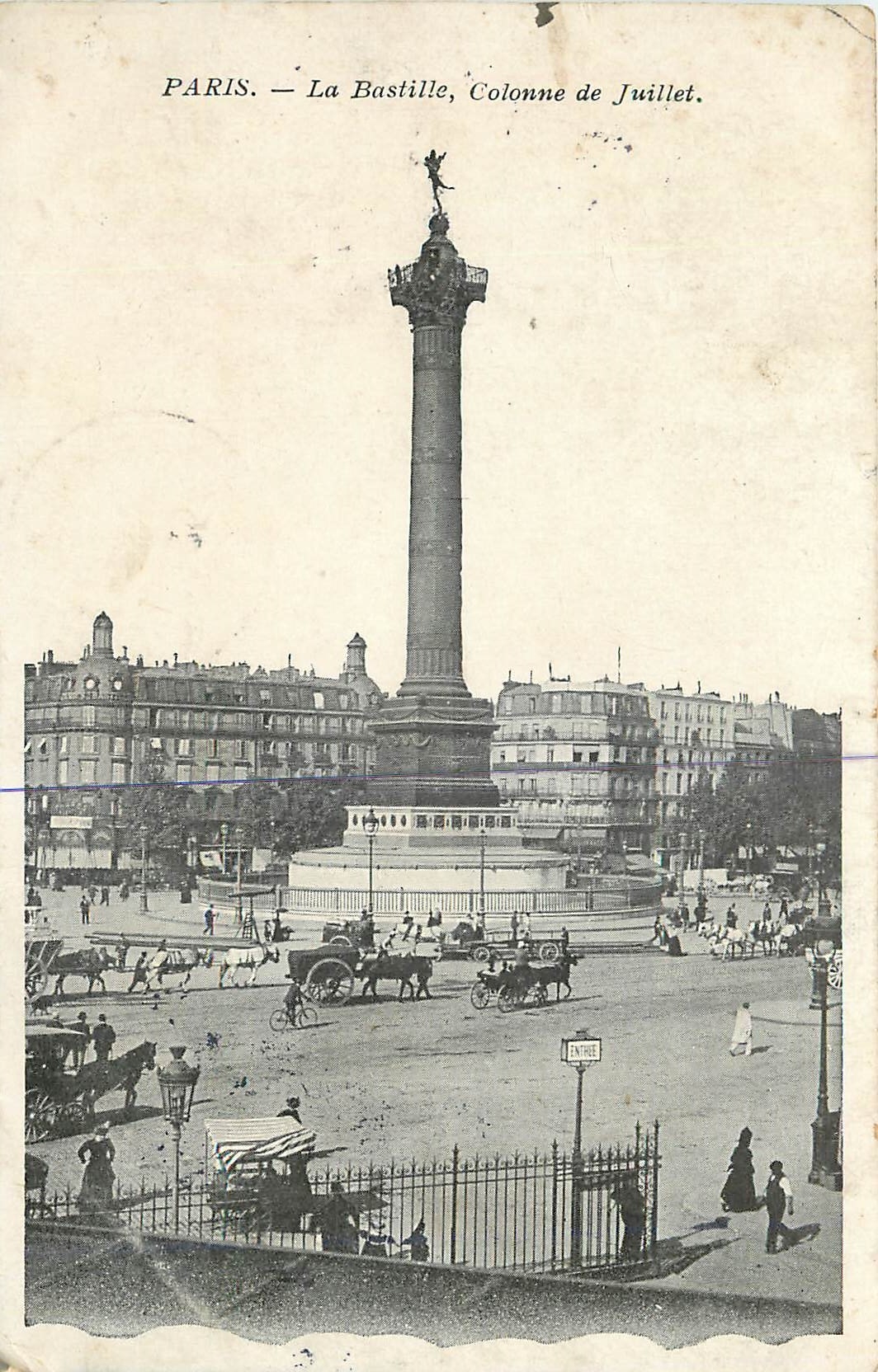 CPA Paris La Bastille Colonne de Juillet 