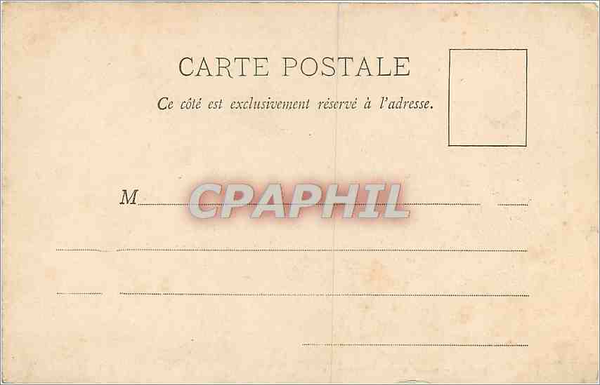 CPA Paris Place de la Republique  — Verso