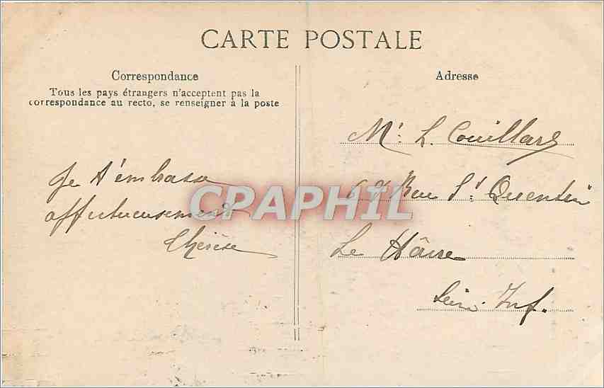CPA Paris Buttes Chaumont Les Grottes  — Rückseite