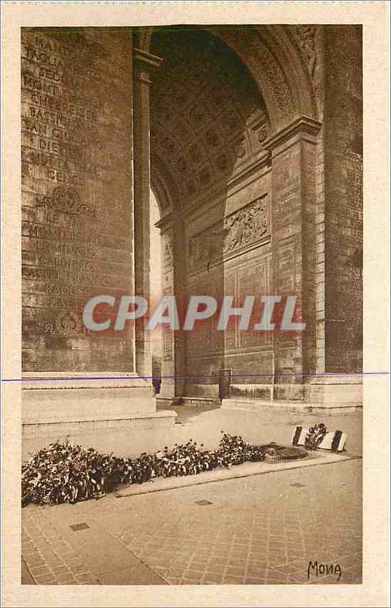 CPA La Tombe du Soldat inconnu sous l'Arc de Triomphe 