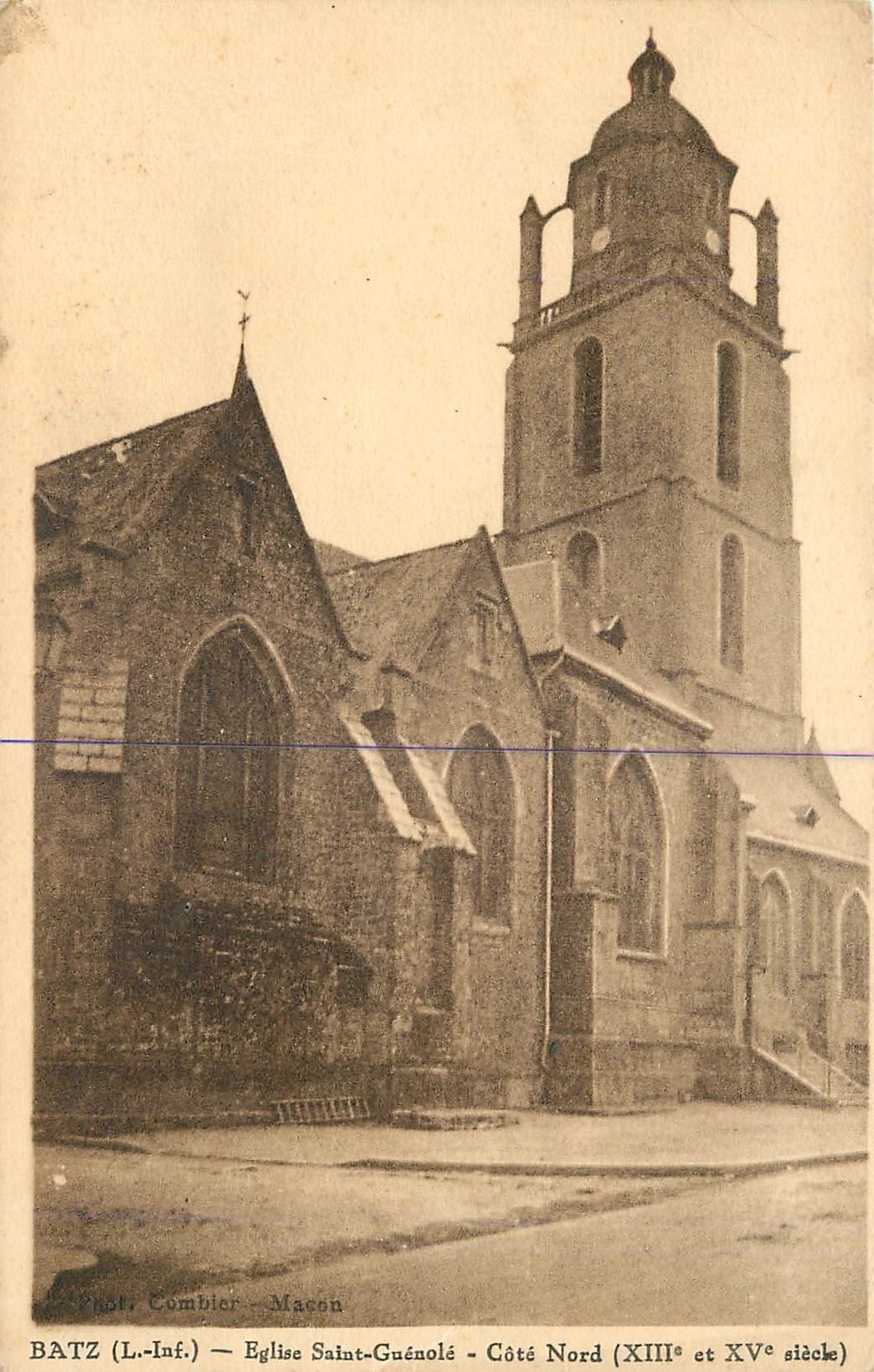 CPA Batz L Inf Eglise Saint Guenole Cote Nord 