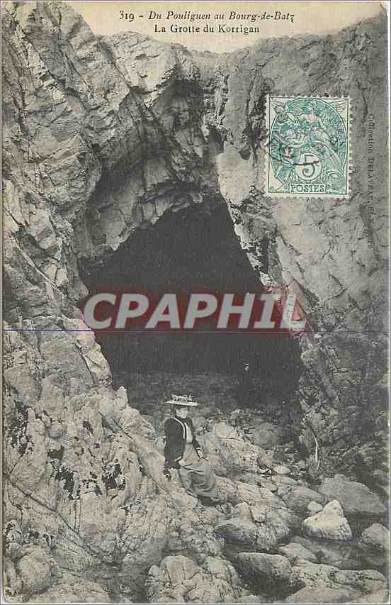 CPA Du Pouliguen au Bourg de Batz La Grotte du Korrigan 
