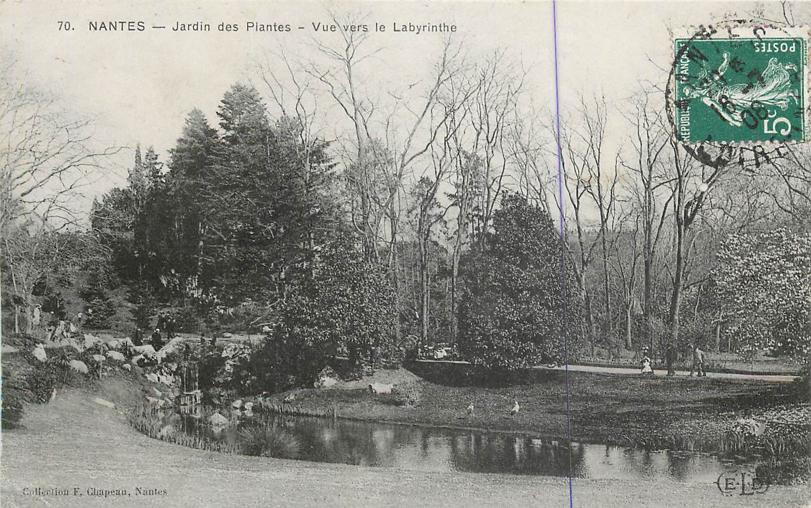 CPA Nantes Jardin des Plantes Vue vers le Labyrinthe 