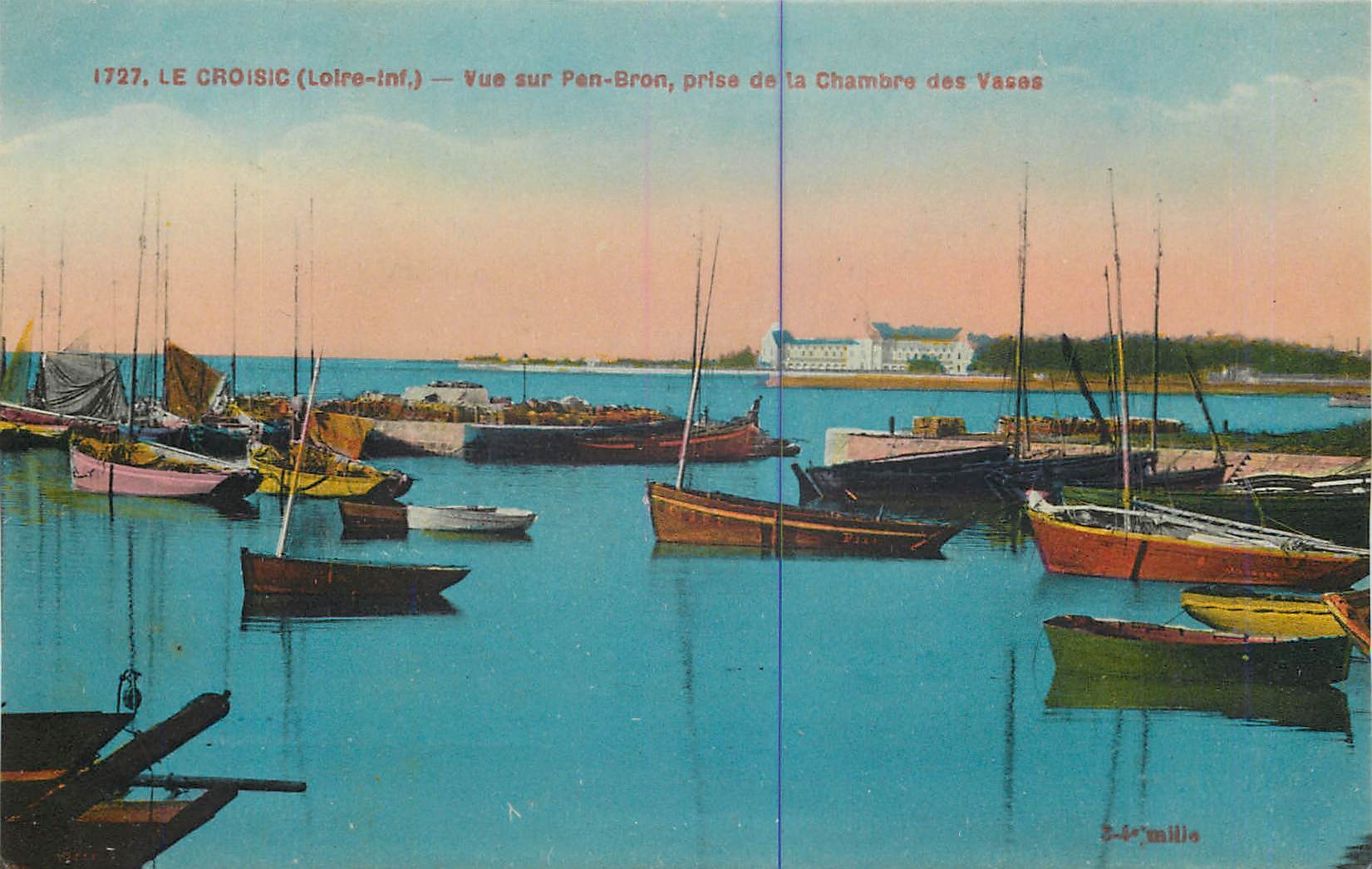 CPA Le Croisic Loire Inf Vue sur Pan Bron prise de la Chambre des Vases Bateaux
