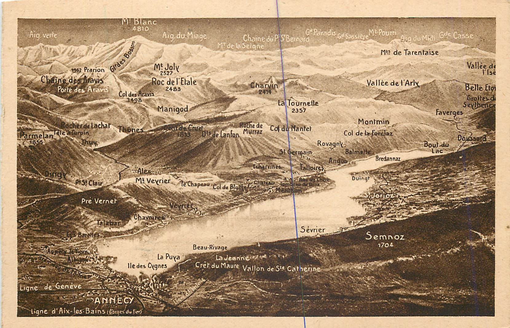 Vue aérienne des Alpes - Annecy — éditeur non visible