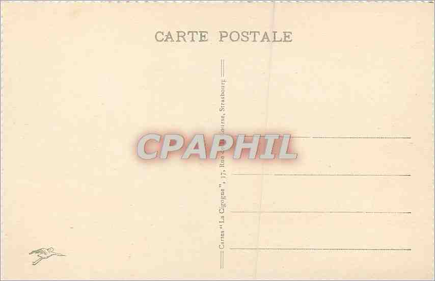 CPA Strasbourg Vue prise des Ponts Couverts  — Rückseite