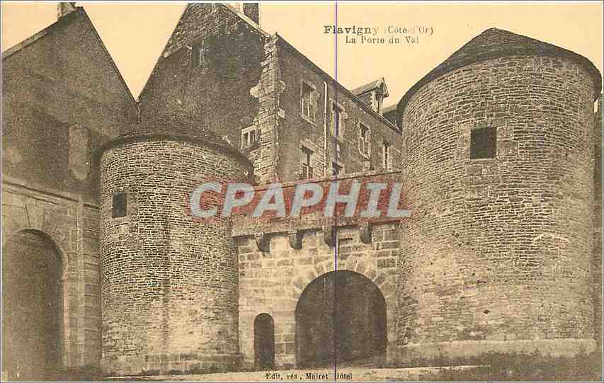 CPA Flavigny Cote d'Or La Porte du Val 