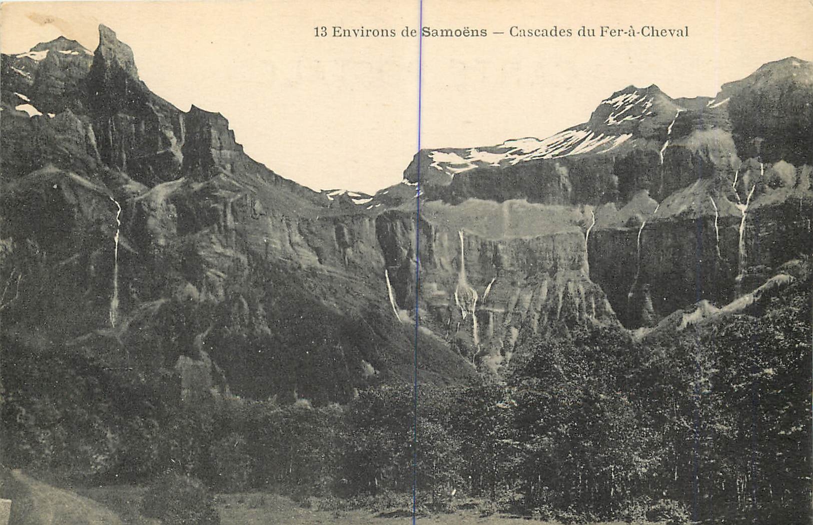 CPA Environs de Samoens Cascades du Fer a Cheval 