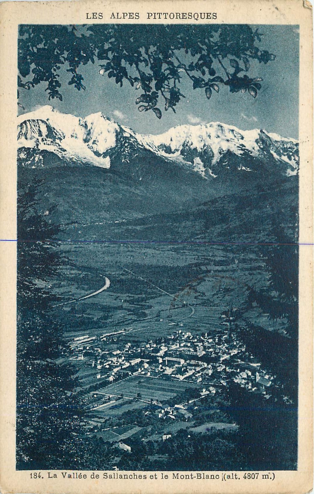 CPA Les Alpes Pittoresques La Vallee de Sallanches et le Mont Blanc 