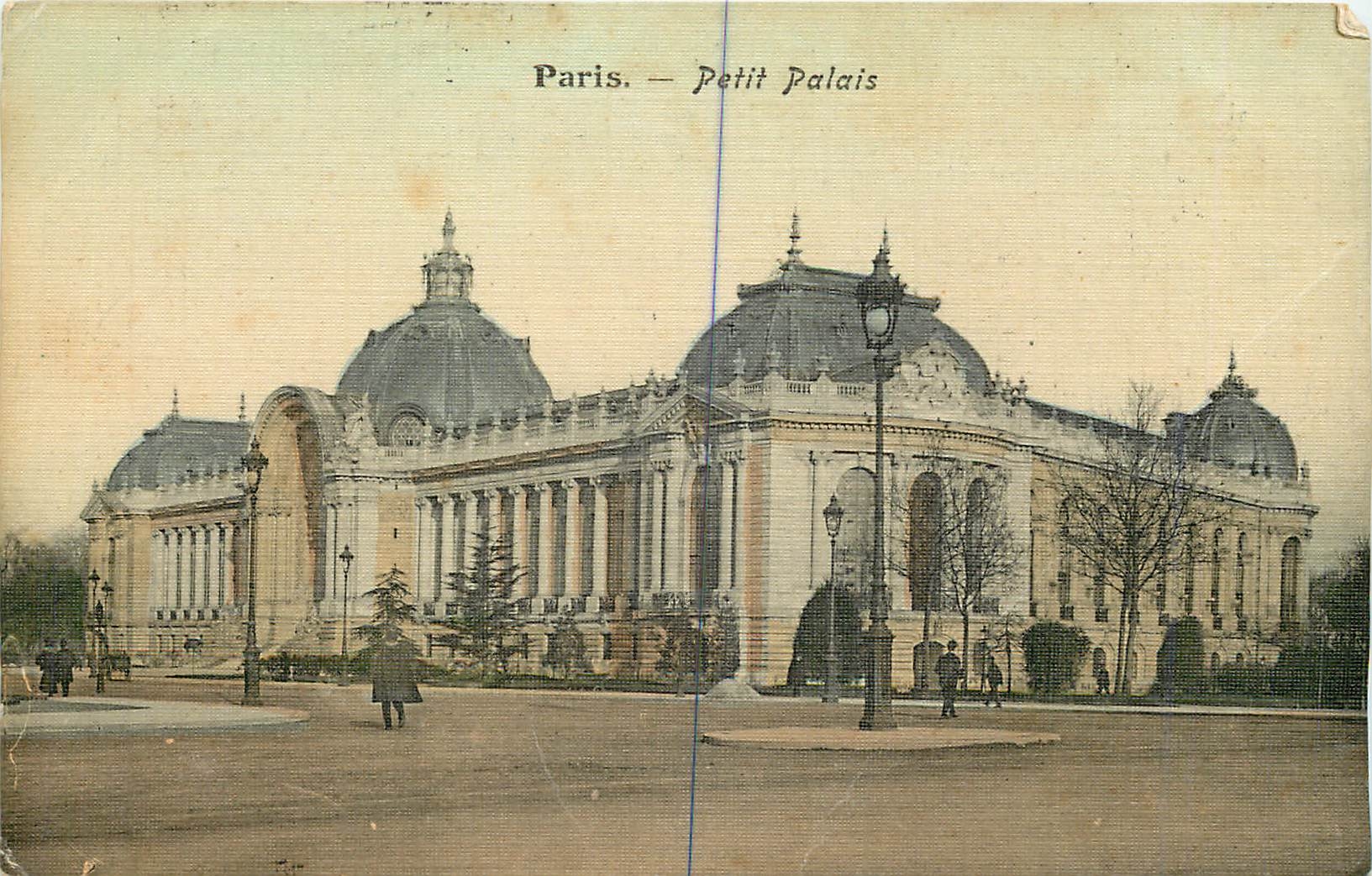 CPA Paris Petit Palais (carte toilee)