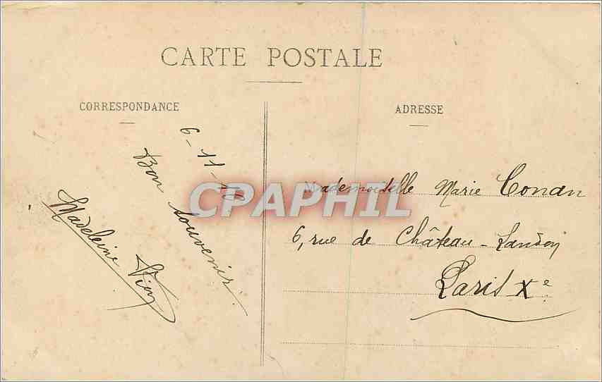 CPA Eglise paroissiale d'Eu et dependances du Chateau  — Rückseite