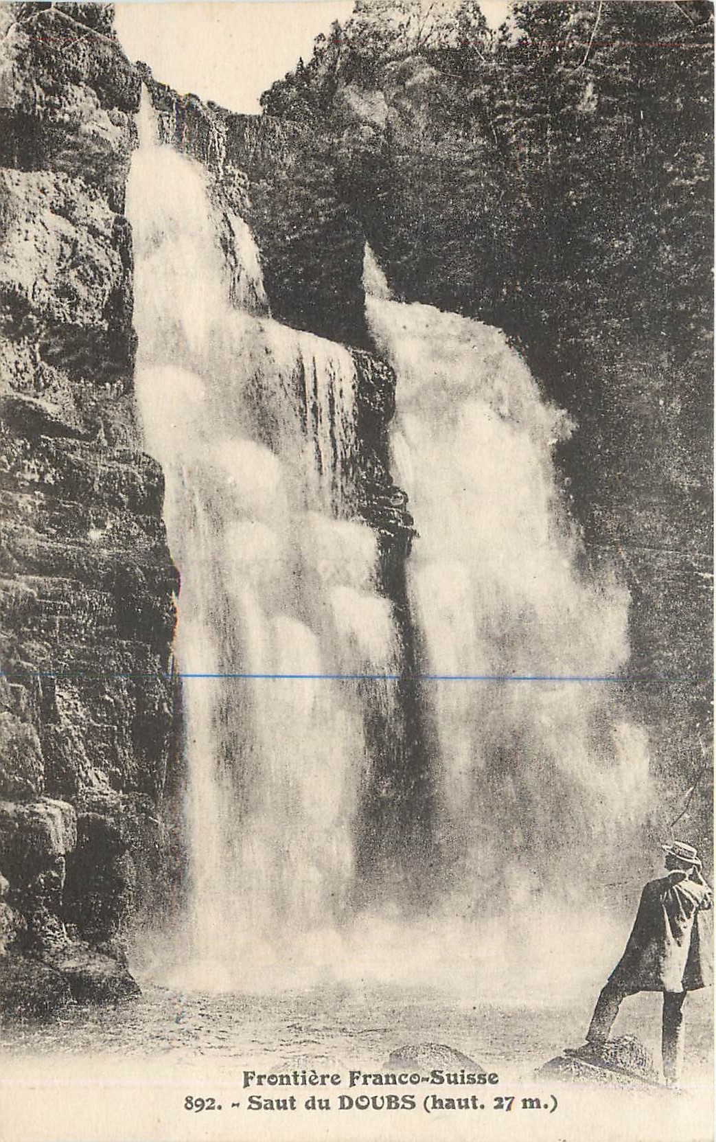 CPA Frotiere Franco Suisse Saut du Doubs 