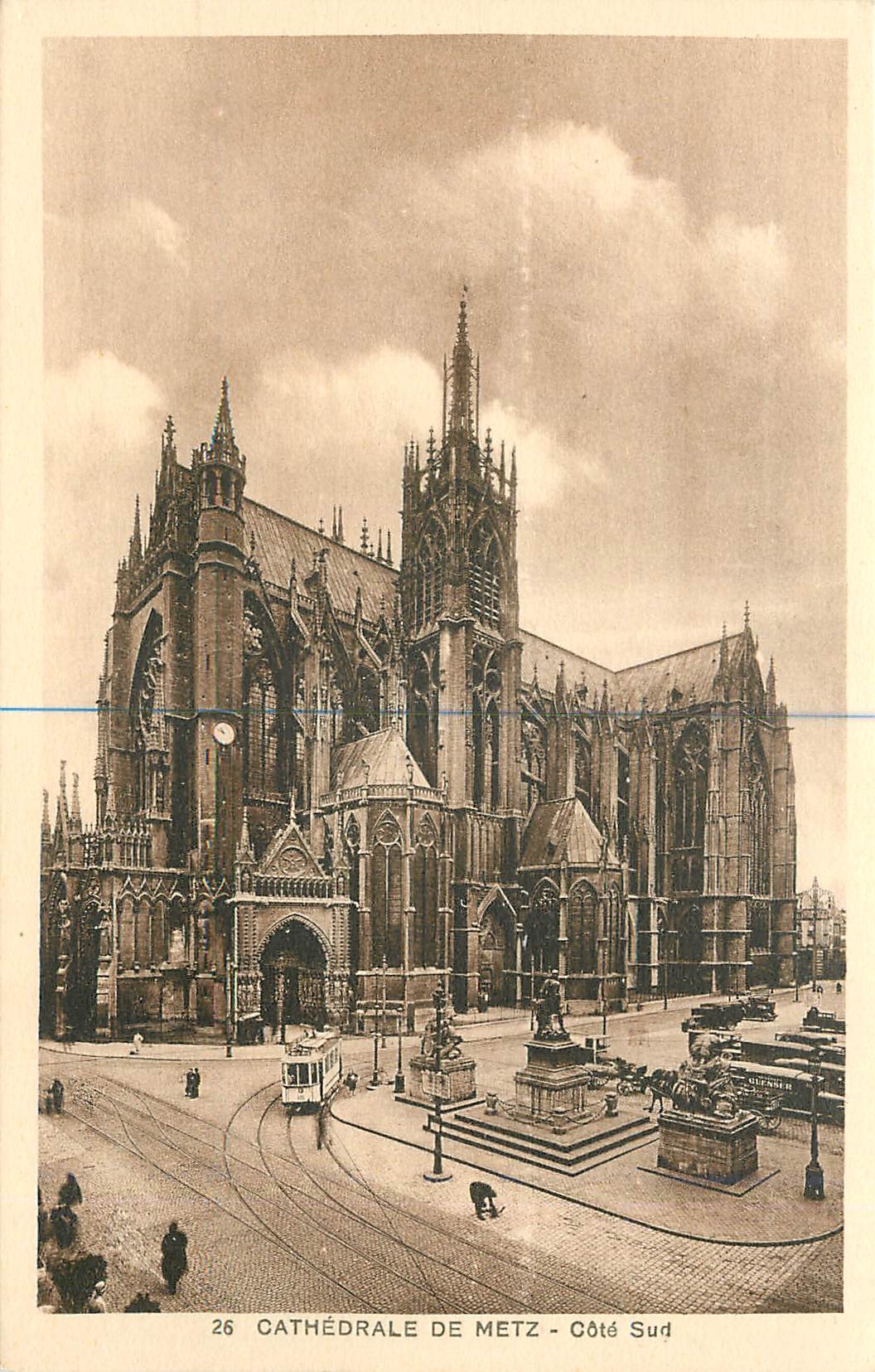 CPA Cathedrale de Metz Cote Sud 