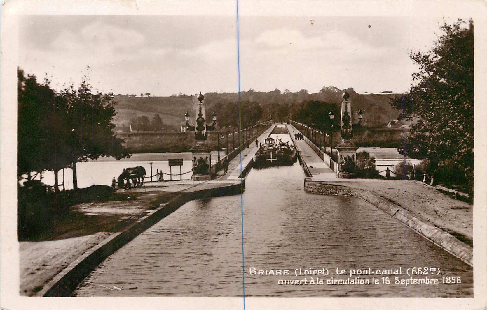 CPA Briare Loiret Le Pont Canal 