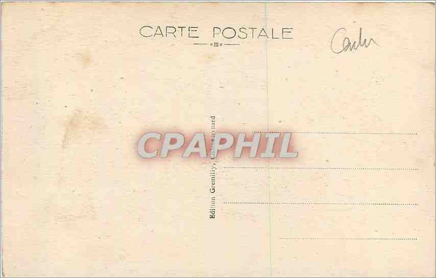 CPA Chateaurenard Loiret Entree du Chateau  — Rückseite