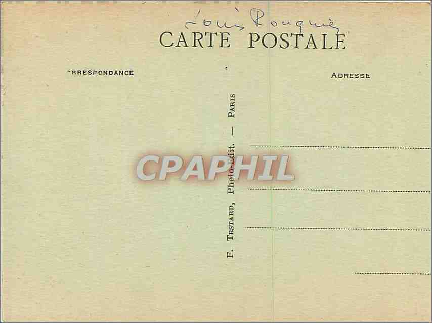 CPA Levallois Perret Rue Danton prise de la rue Chevalier  — Rückseite