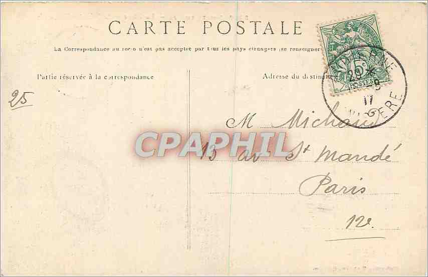 CPA Pointe du Raz La Plage et la Baie des Trepasses  — Rückseite