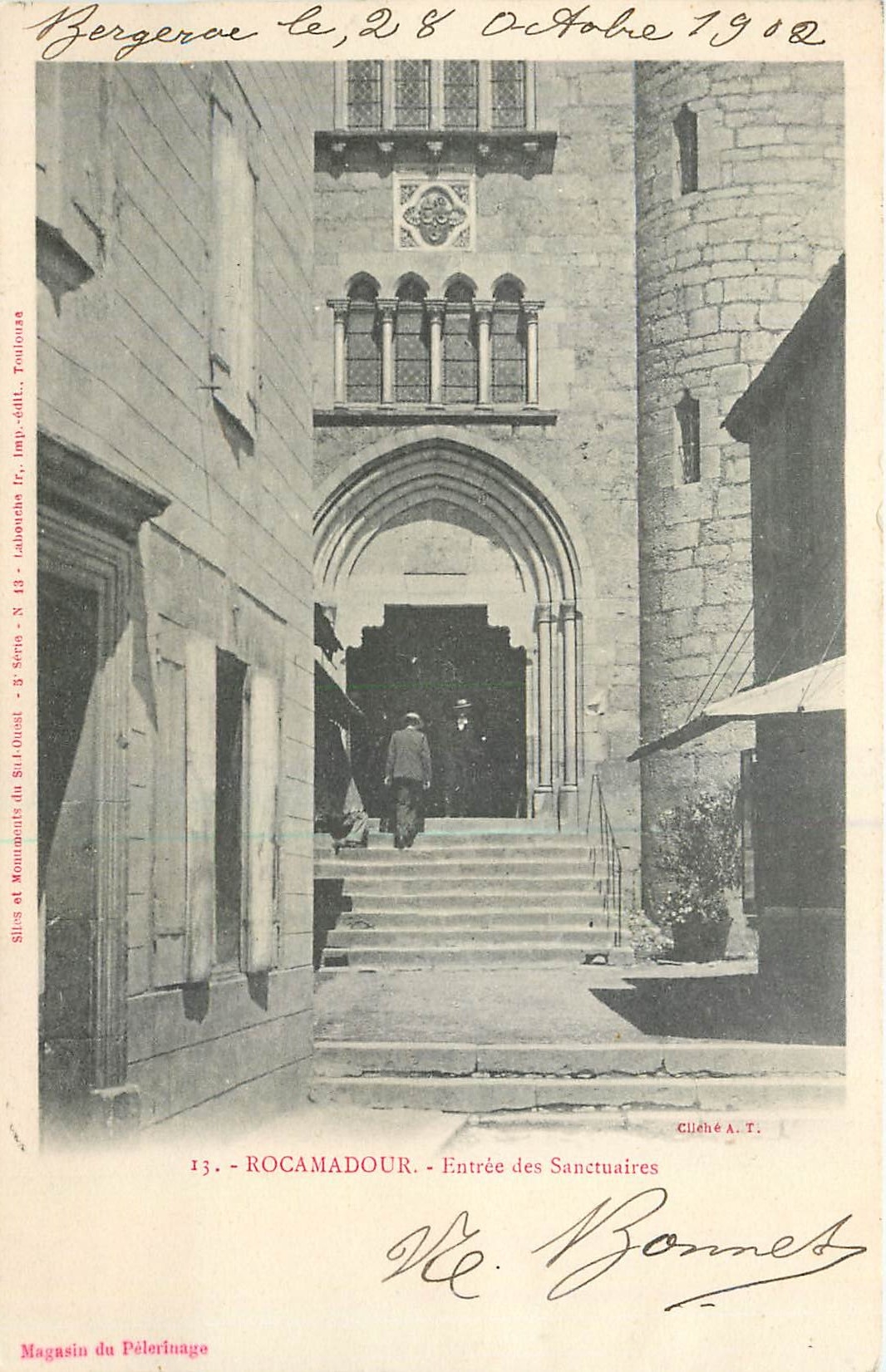 CPA Rocamadour Entree des Sanctuaires 