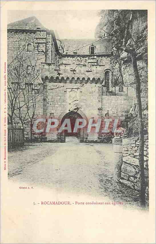 Rocamadour - Porte conduisant aux églises — Gliché A. T. — Série 5