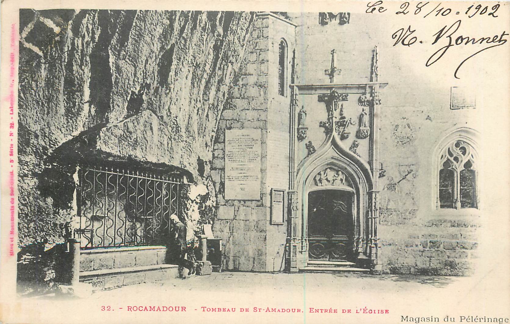 CPA Rocamadour Tombeau de St Amadour de l'Eglise 