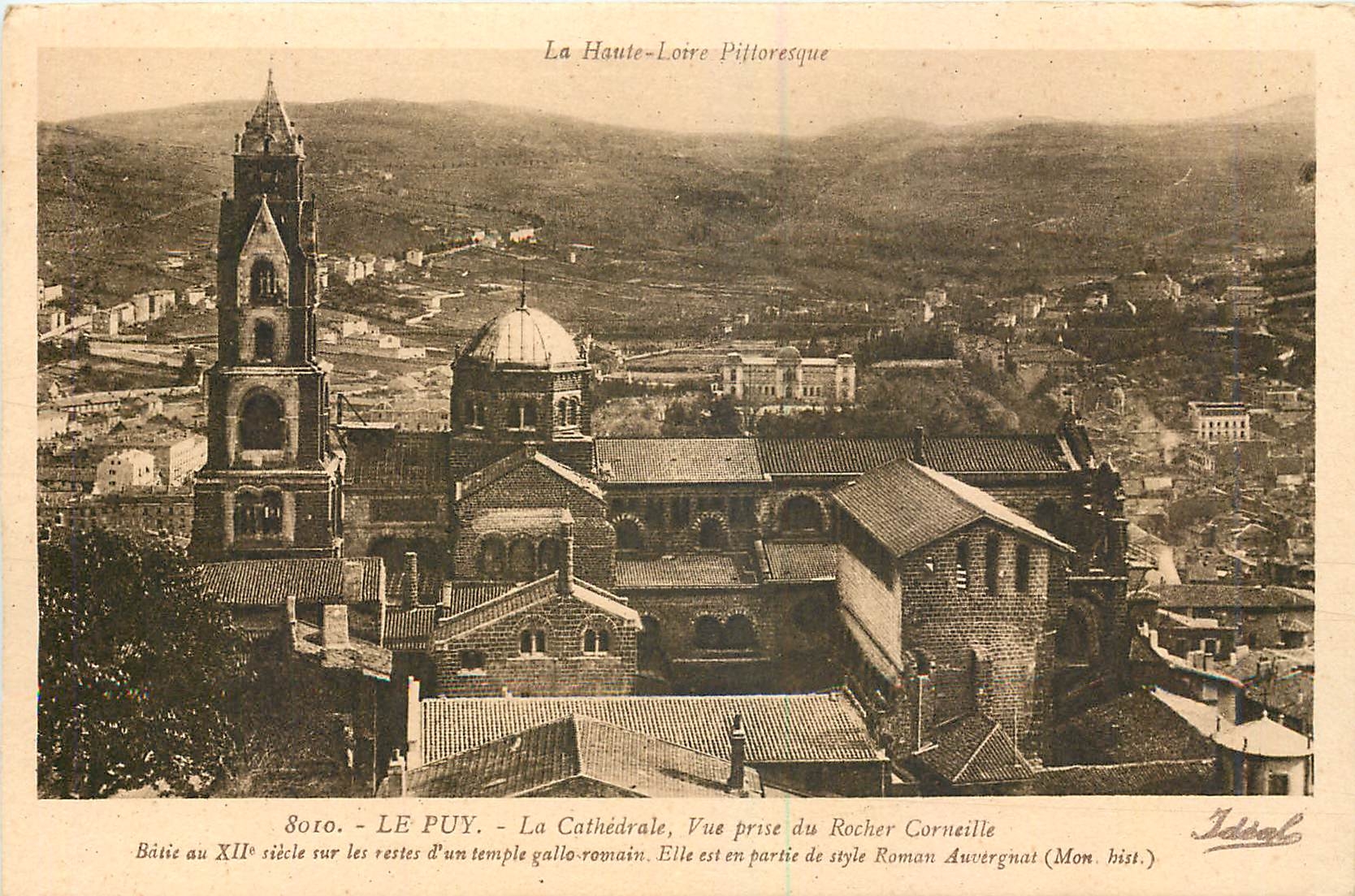 CPA Le Puy La Cathedrale Vue prise du Rocher Corneille 