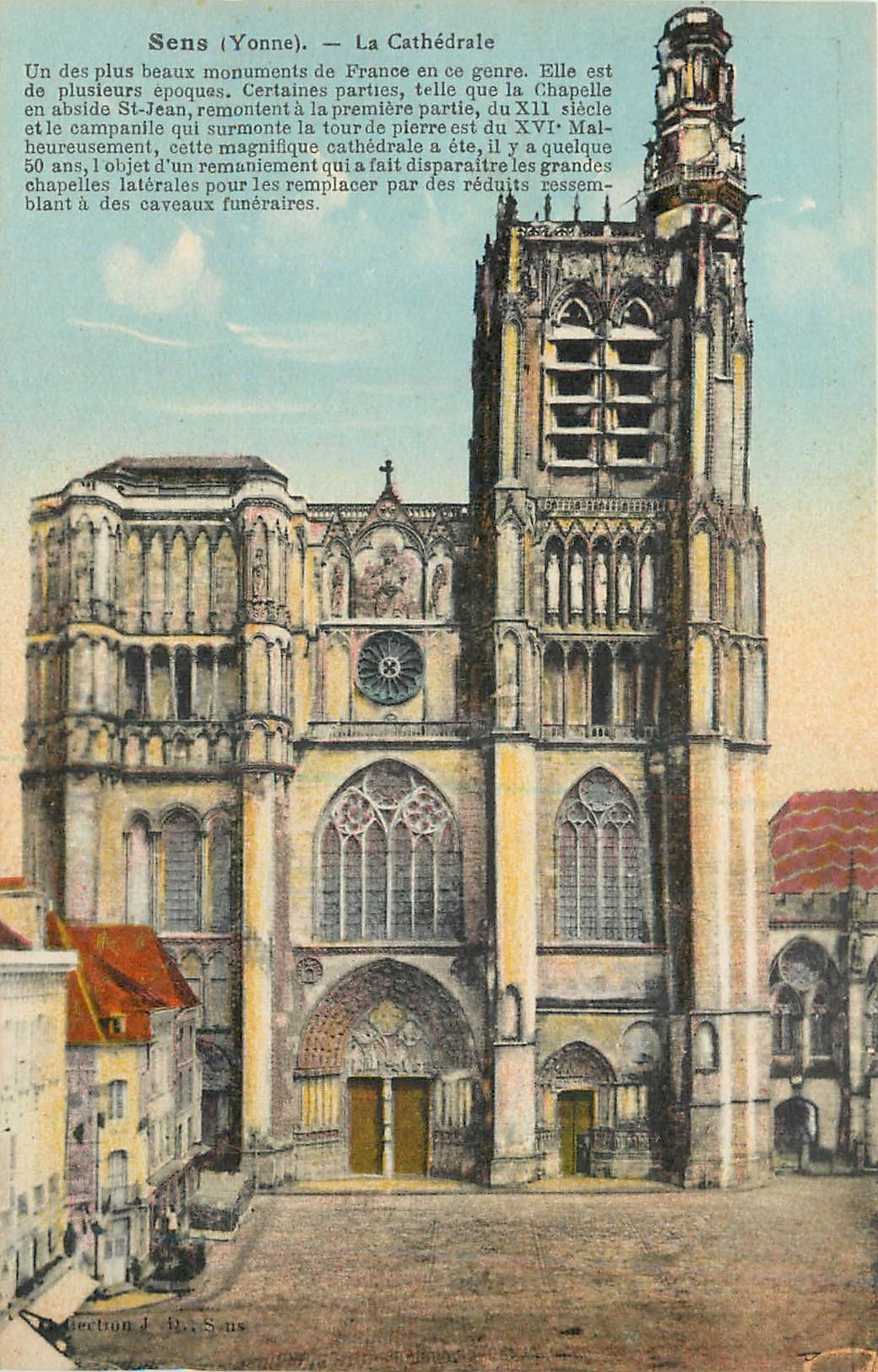 CPA Sens Yonne La Cathedrale 