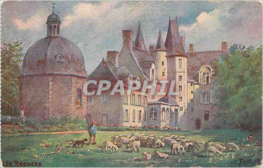 CPA Les Rochers Berger Moutons