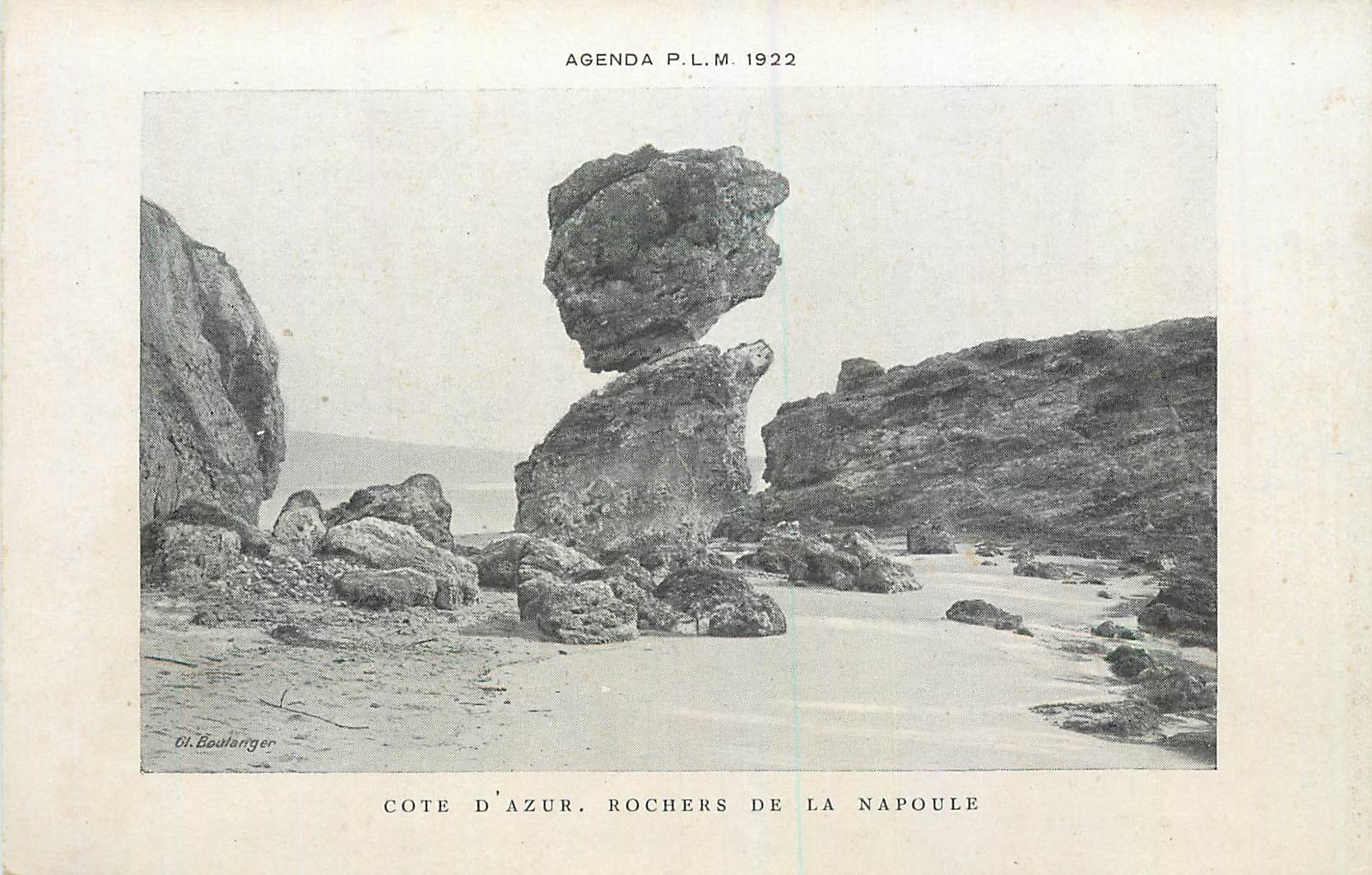 CPA Agenda PLM Cote d'Azur Rochers de la Napoule 