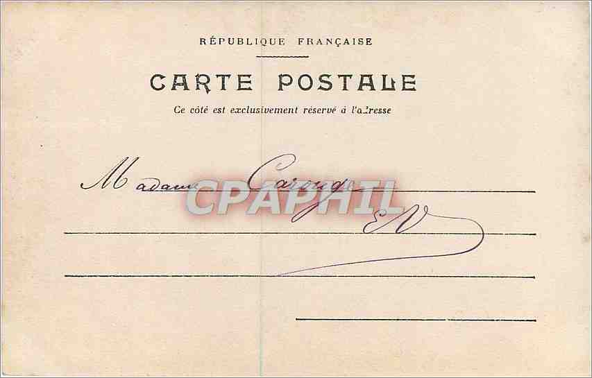 CARTE PHOTO Enfant — Verso