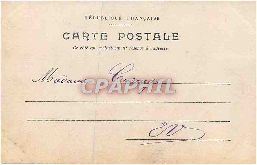 CARTE PHOTO Enfant — Rückseite
