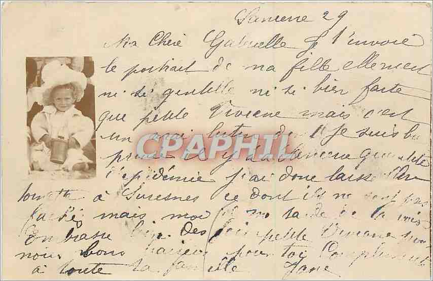 CARTE PHOTO Enfant