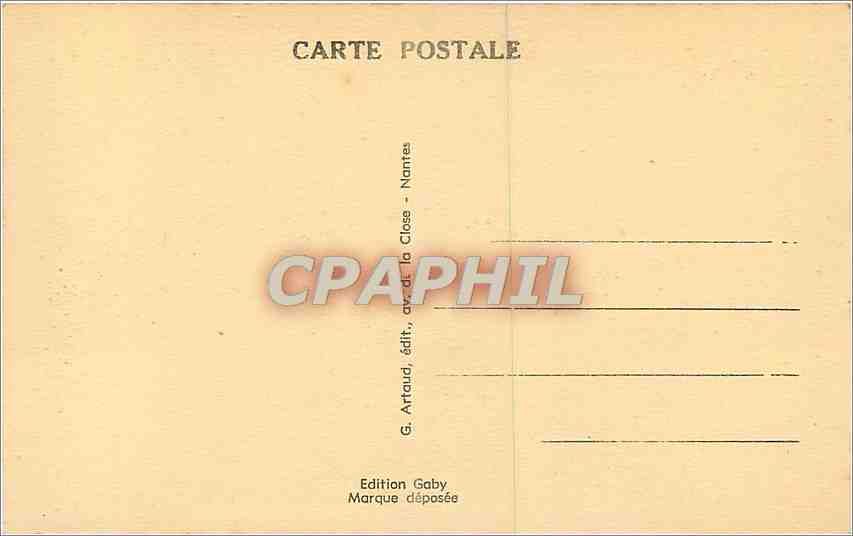 CPA Domfront Orne Les Remparts  — Rückseite