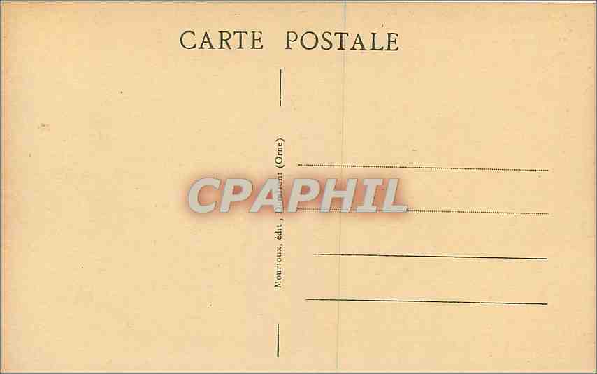 CPA Domfront Orne Notre Dame sur l'Eau et la Riviere de Varenne  — Rückseite