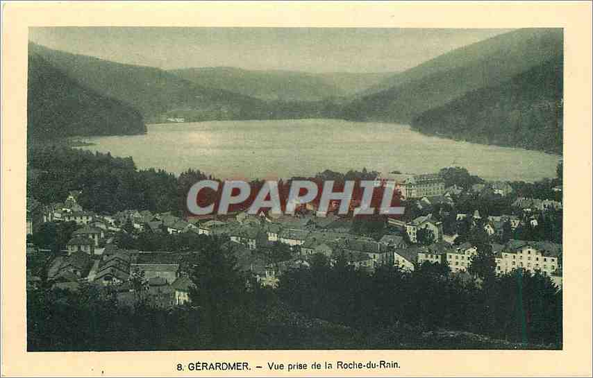 CPA Gerardmer Vue prise de la Roche du Rain 