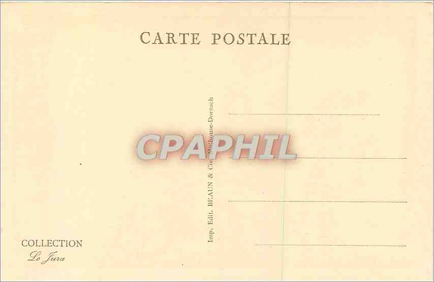 CPA Besancon les Bains La Porte Taillee  — Rückseite