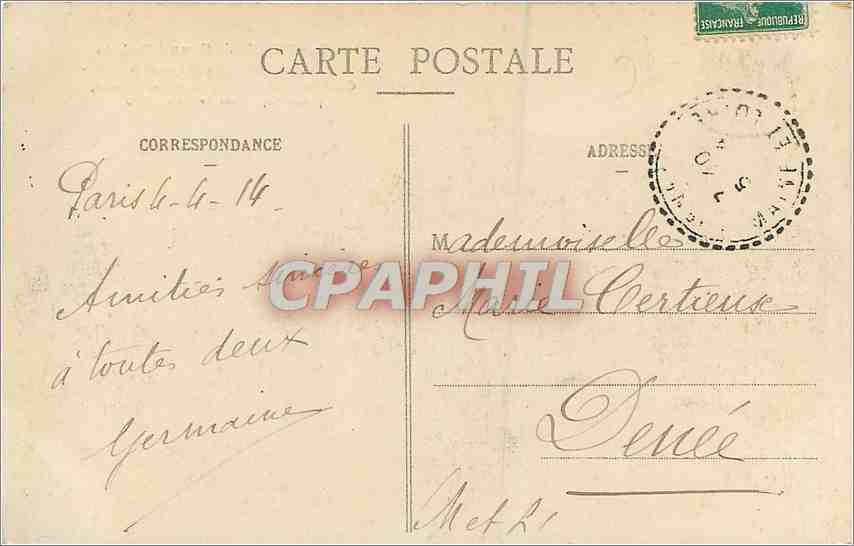 CPA Paris Grand Palais des Champs Elysees  — Rückseite