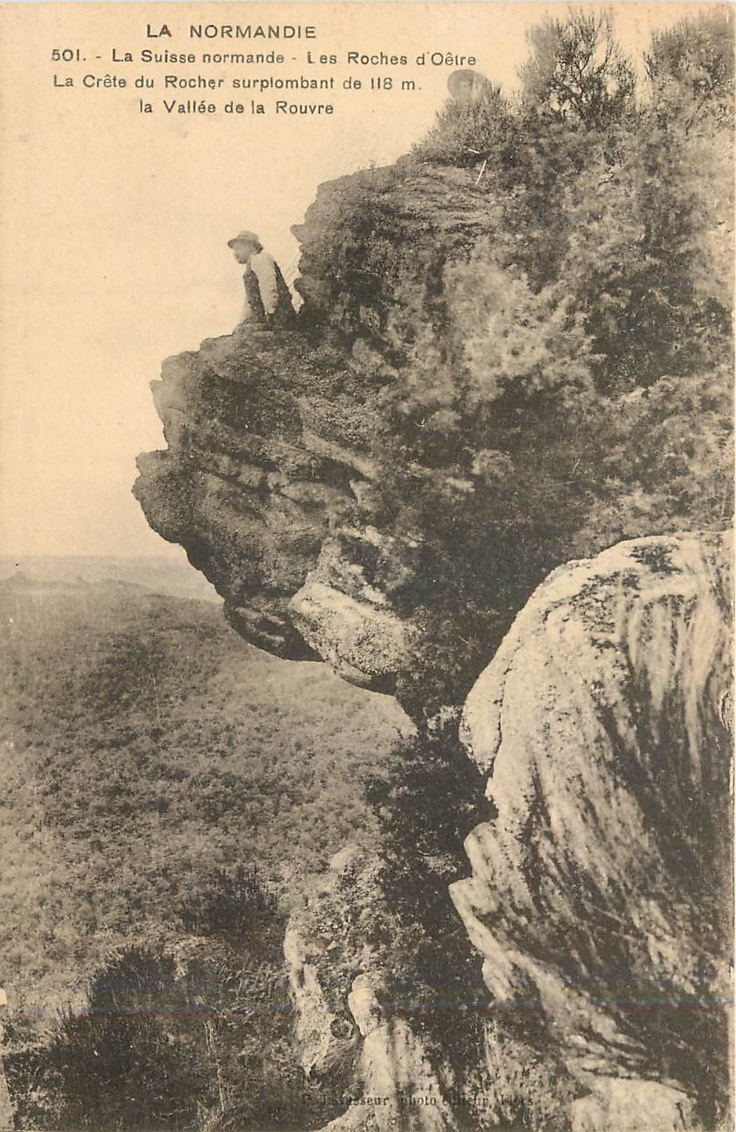 CPA La Suisse normande Les Roches d'Oetre 