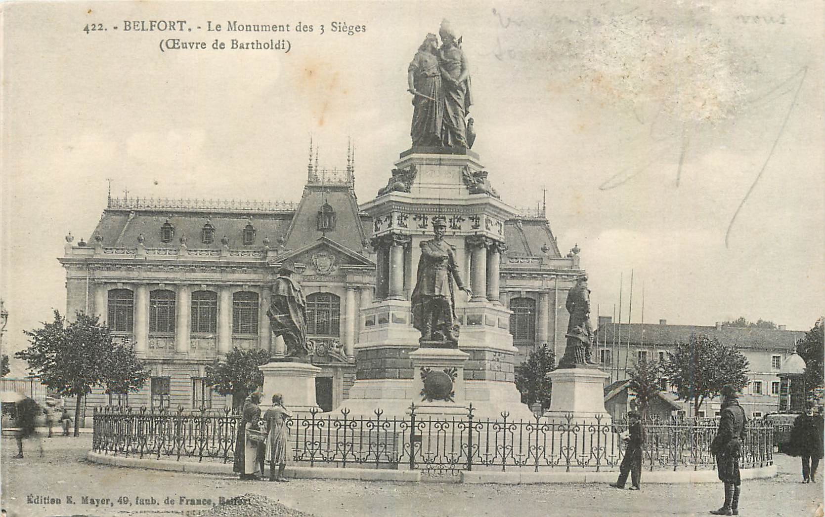 CPA Belfort Le Monument 