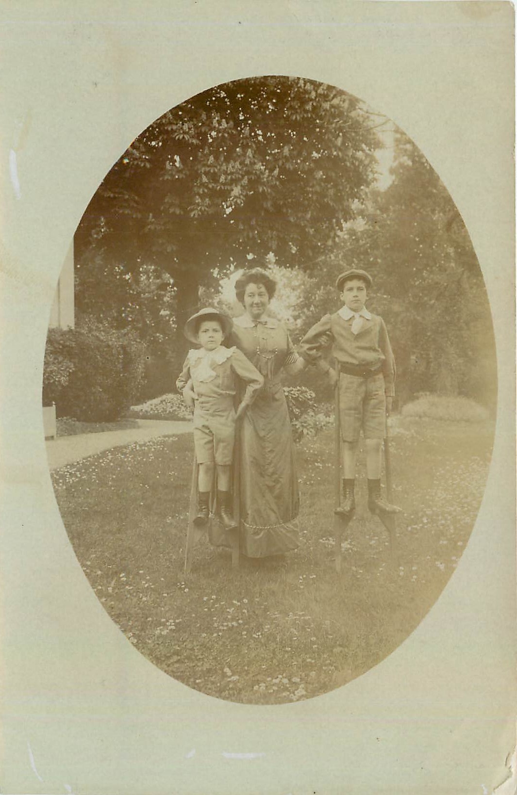 CARTE PHOTO Femme Enfant